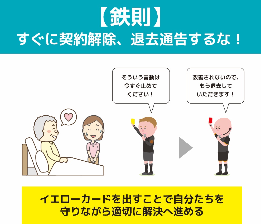 すぐに契約解除、退去通告するな